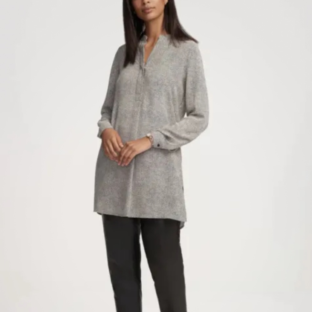 Anne Klein Printed Long-Length Tunic Small NWOT